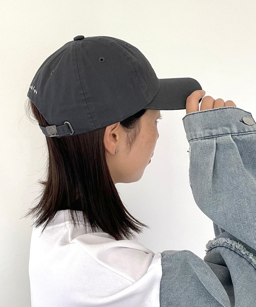 CRB（シーアールビー）の「アルファベットロゴキャップ（キャップ・レディース・チャコールグレー/ブラック/カーキ/オレンジ・F）」の15枚目の写真