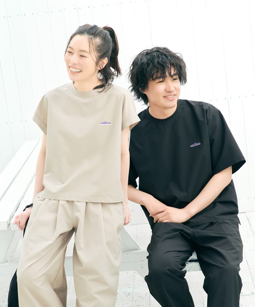 THOUSAND MILE（サウザンドマイル）の「[L's]FRENCH SLEEVE SHIRT & LONG PANTS SET HIGH AIR PERMEABILITY/フレンチスリーブシャツ＆ロングパンツセット（セットアップ・レディース・セージグリーン/ブルー/ブラック/グレイッシュベージュ・FREE）」の16枚目の写真