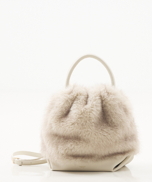 LOWELL things（ロウェル　シングス）の「Linfa/ファー2WAYショルダー（ショルダーバッグ・レディース・アイボリー/ブラウン/モカ・フリー）」の13枚目の写真