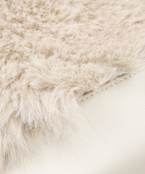 LOWELL things（ロウェル　シングス）の「Linfa/ファー2WAYショルダー（ショルダーバッグ・レディース・アイボリー/ブラウン/モカ・フリー）」の14枚目の写真