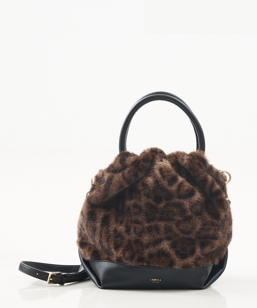 LOWELL things（ロウェル　シングス）の「Linfa/ファー2WAYショルダー（ショルダーバッグ・レディース・アイボリー/ブラウン/モカ・フリー）」の15枚目の写真