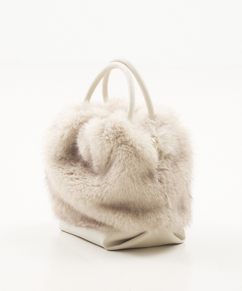 LOWELL things（ロウェル　シングス）の「Linfa/ファー2WAYショルダー（ショルダーバッグ・レディース・アイボリー/ブラウン/モカ・フリー）」の20枚目の写真