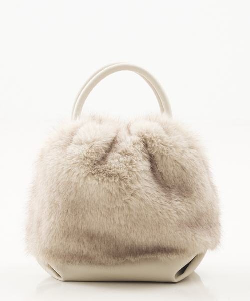 LOWELL things（ロウェル　シングス）の「Linfa/ファー2WAYショルダー（ショルダーバッグ・レディース・アイボリー/ブラウン/モカ・フリー）」の21枚目の写真