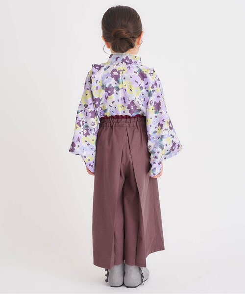apres les cours（アプレレクール）の「【ジュニア対応】おめかし袴セット（着物・キッズ・グレー/ピンク/ラベンダー・80/90/100/110/120/130/140）」の5枚目の写真