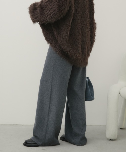 Aunt Marie's（アントマリーズ）の「ルーズニットパンツ（その他パンツ・レディース・ブラック/ナチュラル/チャコールグレー・FREE）」の16枚目の写真