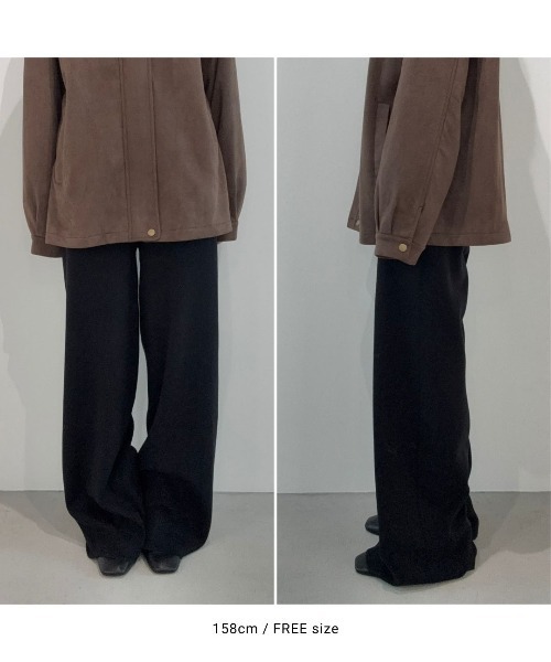 Aunt Marie's（アントマリーズ）の「ルーズニットパンツ（その他パンツ・レディース・ブラック/ナチュラル/チャコールグレー・FREE）」の9枚目の写真