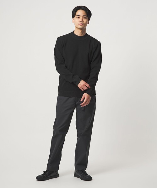 green label relaxing（グリーンレーベルリラクシング）の「【WEB限定】JUST fit デイリー アゼ モックネック ニット（ニット/セーター・メンズ・ブラック/ライトブルー/ライトグレー・XL/M/S/L）」の7枚目の写真