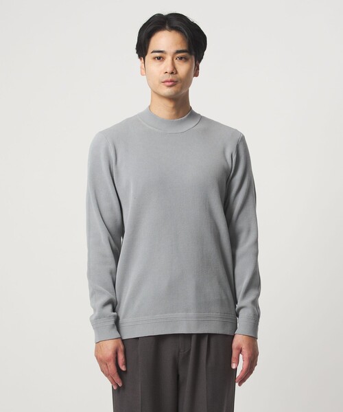 【美品】BRIEFING グレー モックネック L モックネックセーター｜グレー