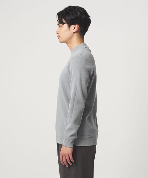 green label relaxing（グリーンレーベルリラクシング）の「【WEB限定】JUST fit デイリー アゼ モックネック ニット（ニット/セーター・メンズ・ブラック/ライトブルー/ライトグレー・XL/M/S/L）」の17枚目の写真
