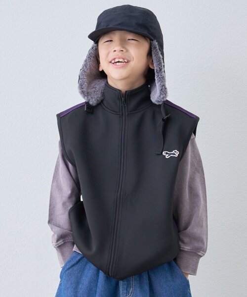 PENNEYS(ぺニーズ)の「【KIDS】【FOX×TYPY】ストレッチトラックジャージーベスト(Tシャツ/カットソー・キッズ・ネイビー/ブラウン/ブラック・SMALL/MEDIUM/LARGE/X-LARGE/XX-LARGE)」の5枚目の写真