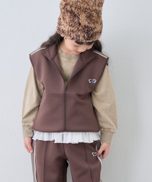 PENNEYS(ぺニーズ)の「【KIDS】【FOX×TYPY】ストレッチトラックジャージーベスト(Tシャツ/カットソー・キッズ・ネイビー/ブラウン/ブラック・SMALL/MEDIUM/LARGE/X-LARGE/XX-LARGE)」の8枚目の写真