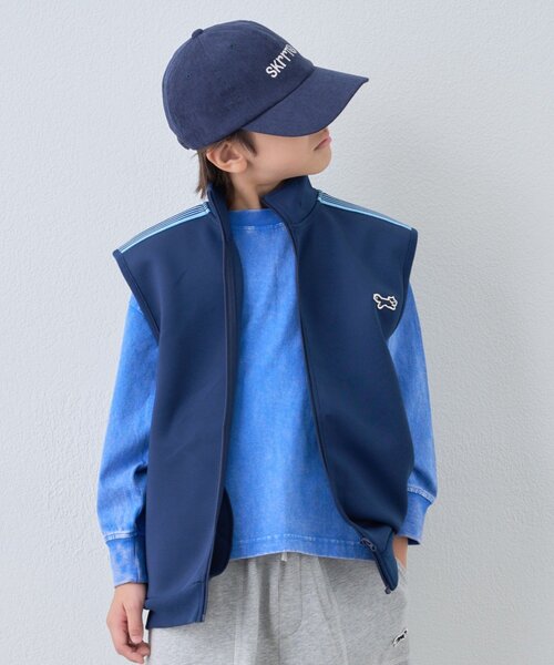 PENNEYS(ぺニーズ)の「【KIDS】【FOX×TYPY】ストレッチトラックジャージーベスト(Tシャツ/カットソー・キッズ・ネイビー/ブラウン/ブラック・SMALL/MEDIUM/LARGE/X-LARGE/XX-LARGE)」の10枚目の写真