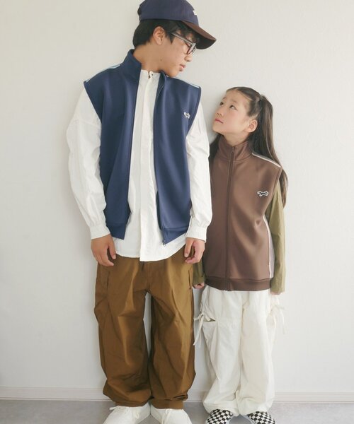 PENNEYS(ぺニーズ)の「【KIDS】【FOX×TYPY】ストレッチトラックジャージーベスト(Tシャツ/カットソー・キッズ・ネイビー/ブラウン/ブラック・SMALL/MEDIUM/LARGE/X-LARGE/XX-LARGE)」の14枚目の写真