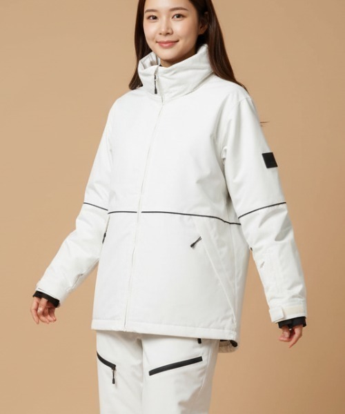 セール】【OP/オーピー】レディースパイピングドスノージャケット