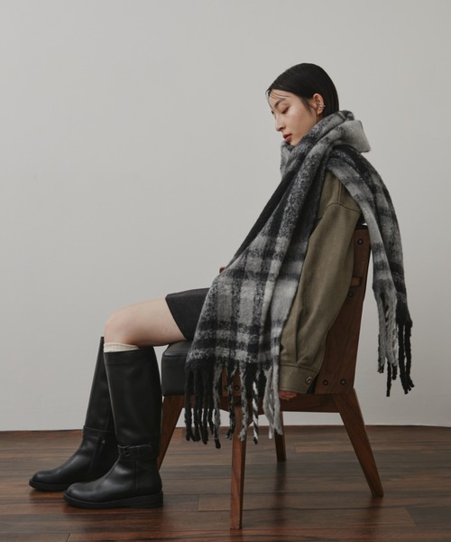 Aunt Marie's（アントマリーズ）の「2WAYフェイクレザーベルトロングブーツ / ショートブーツ（ブーツ・レディース・ブラック・LARGE/MEDIUM/SMALL）」の15枚目の写真