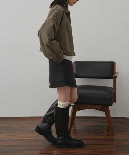 Aunt Marie's（アントマリーズ）の「2WAYフェイクレザーベルトロングブーツ / ショートブーツ（ブーツ・レディース・ブラック・LARGE/MEDIUM/SMALL）」の14枚目の写真