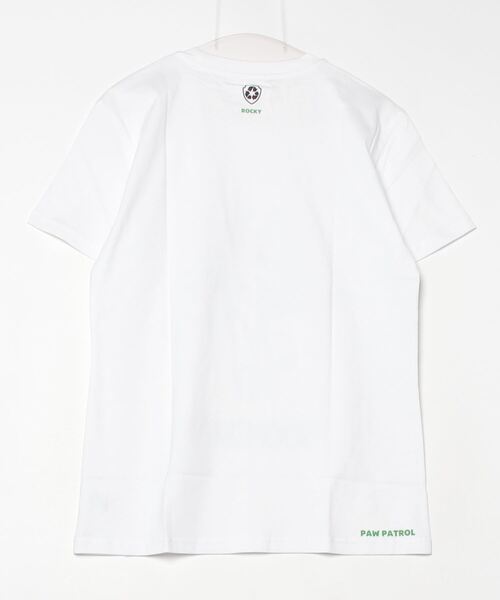 Vehicles(ビークルズ)の「パウパトロール 子供服 グラフィック半袖Tシャツロッキーホワイト ロッキー(Tシャツ/カットソー・レディース・ホワイト/ブラック・womens free/MEDIUM/LARGE)」の3枚目の写真