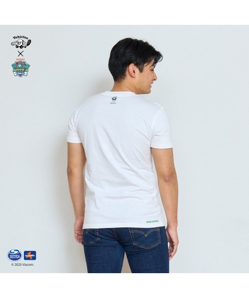 Vehicles(ビークルズ)の「パウパトロール 子供服 グラフィック半袖Tシャツロッキーホワイト ロッキー(Tシャツ/カットソー・レディース・ホワイト/ブラック・womens free/MEDIUM/LARGE)」の5枚目の写真