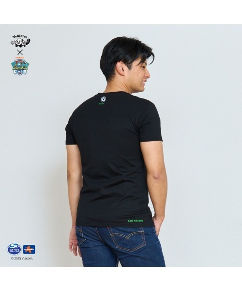Vehicles(ビークルズ)の「パウパトロール 子供服 グラフィック半袖Tシャツロッキーホワイト ロッキー(Tシャツ/カットソー・レディース・ホワイト/ブラック・womens free/MEDIUM/LARGE)」の7枚目の写真
