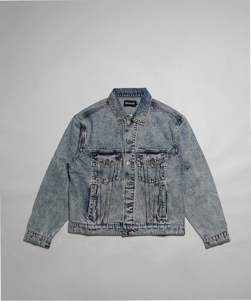 NINE PATH（ナインパス）の「DENIM JKT（デニムジャケット・メンズ・ブラック/ブラック系その他2/ブルー・M/L/XL）」の4枚目の写真