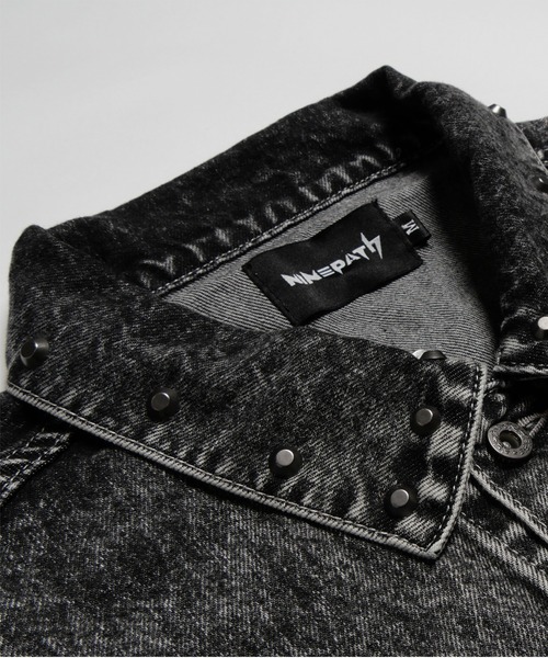 NINE PATH（ナインパス）の「DENIM JKT（デニムジャケット・メンズ・ブラック/ブラック系その他2/ブルー・M/L/XL）」の12枚目の写真