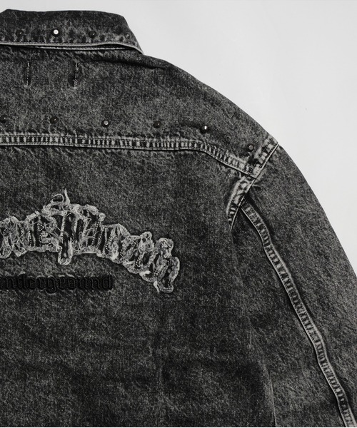 NINE PATH（ナインパス）の「DENIM JKT（デニムジャケット・メンズ・ブラック/ブラック系その他2/ブルー・M/L/XL）」の13枚目の写真