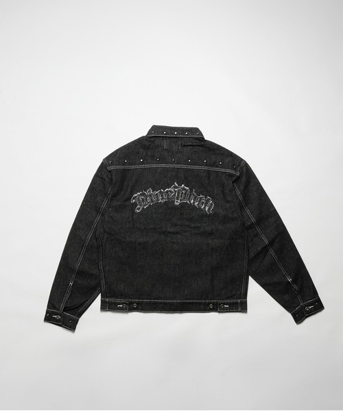 NINE PATH（ナインパス）の「DENIM JKT（デニムジャケット・メンズ・ブラック/ブラック系その他2/ブルー・M/L/XL）」の15枚目の写真