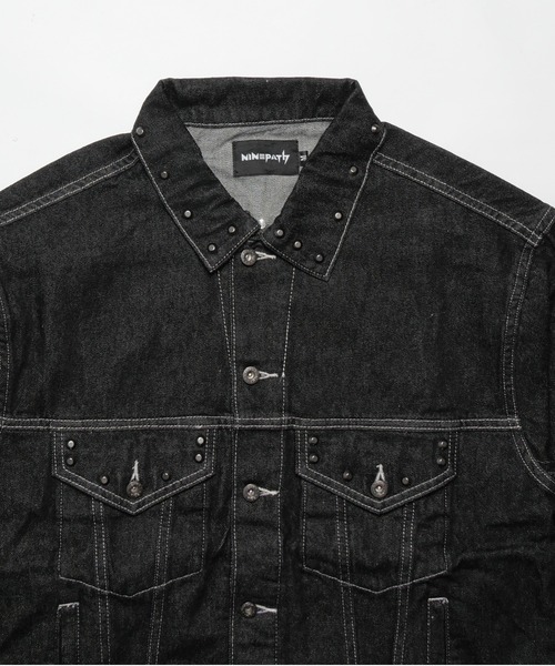 NINE PATH（ナインパス）の「DENIM JKT（デニムジャケット・メンズ・ブラック/ブラック系その他2/ブルー・M/L/XL）」の16枚目の写真