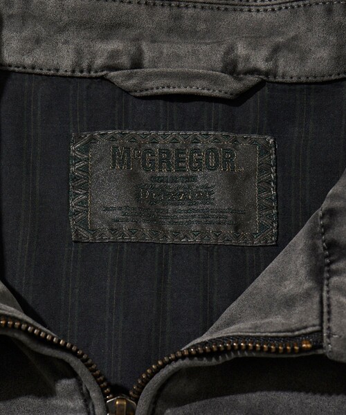 McGREGOR(マックレガー)の「McGREGOR COLLECTION/マックレガー コレクション 別注 リラックスフィット オーバーダイ スエード調 ドリズラージャケット(ブルゾン・メンズ・ブラック/ベージュ・MEDIUM/LARGE)」の19枚目の写真