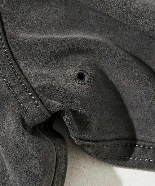 McGREGOR(マックレガー)の「McGREGOR COLLECTION/マックレガー コレクション 別注 リラックスフィット オーバーダイ スエード調 ドリズラージャケット(ブルゾン・メンズ・ブラック/ベージュ・MEDIUM/LARGE)」の22枚目の写真