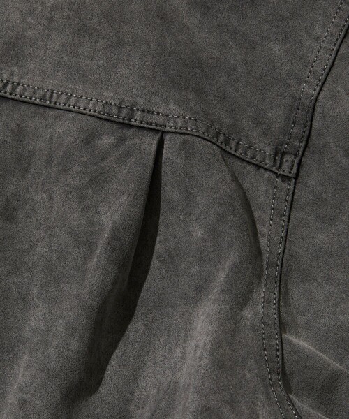 McGREGOR(マックレガー)の「McGREGOR COLLECTION/マックレガー コレクション 別注 リラックスフィット オーバーダイ スエード調 ドリズラージャケット(ブルゾン・メンズ・ブラック/ベージュ・MEDIUM/LARGE)」の9枚目の写真