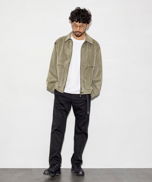 McGREGOR(マックレガー)の「McGREGOR COLLECTION/マックレガー コレクション 別注 リラックスフィット オーバーダイ スエード調 ドリズラージャケット(ブルゾン・メンズ・ブラック/ベージュ・MEDIUM/LARGE)」の15枚目の写真