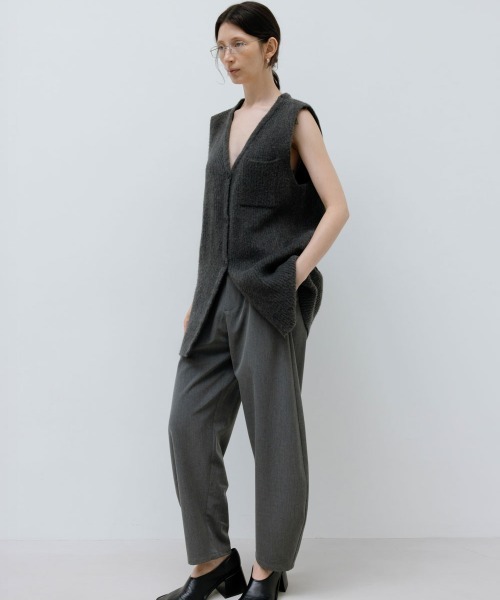 Studio Doe（スタジオドー）の「Studio Doe X-silhouette Knitted Vest（ベスト・レディース・グレー・SMALL）」の3枚目の写真