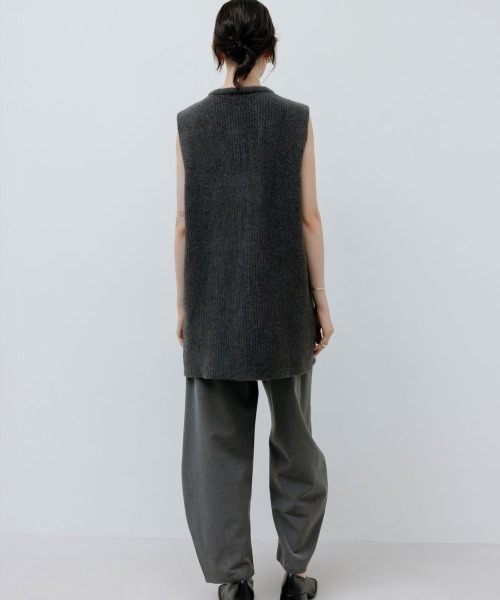 Studio Doe（スタジオドー）の「Studio Doe X-silhouette Knitted Vest（ベスト・レディース・グレー・SMALL）」の5枚目の写真