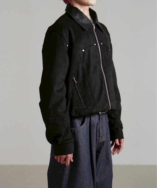 Chikashitsu +（チカシツプラス）の「【Chikashitsu +】suede contrast