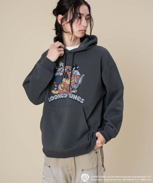 Looney Tunes（ルーニーテューンズ）の「WEGO/LOONEYTUNESグラフィックプルパーカー（パーカー・メンズ・ホワイト/スミクロ・MEDIUM/LARGE）」の17枚目の写真