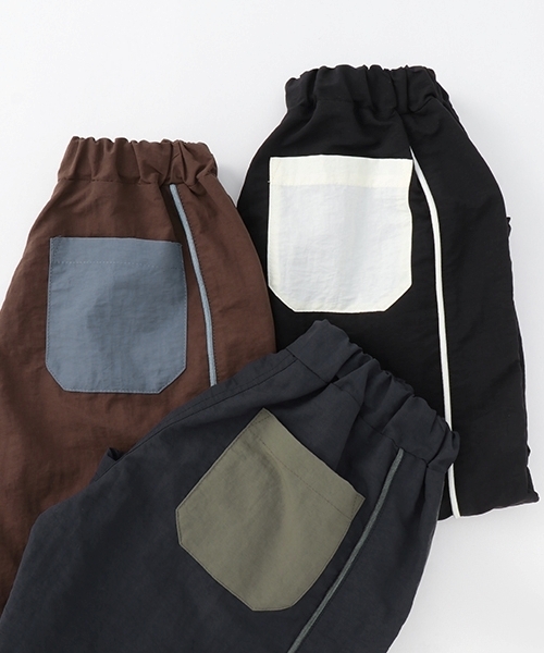 b・ROOM（ビールーム）の「【MNCM】【セットアップ可】サイドラインピステワイドパンツ（その他パンツ・キッズ・ダークブラウン/ネイビー/ブラック・150cm/130cm/110cm/140cm/120cm）」の14枚目の写真