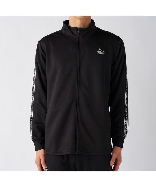 Kappa（カッパ）の「Kappa カッパ ブランド ワンポイント ロゴ 彩度テープ ブリスター ジャージ トラックジャケット（ジャージ・メンズ・ブラック/ネイビー・LL/L/M）」の8枚目の写真