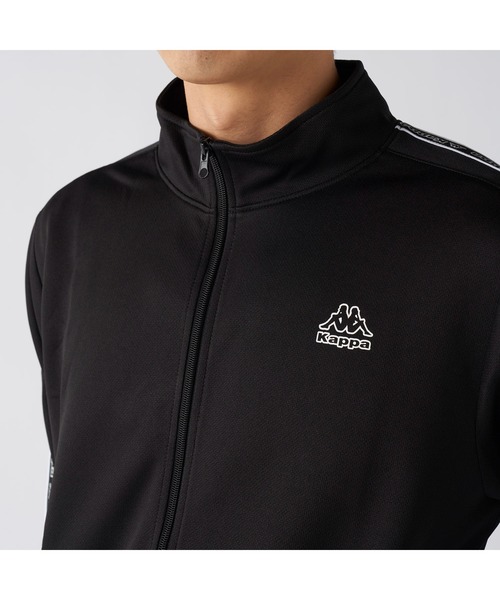 Kappa（カッパ）の「Kappa カッパ ブランド ワンポイント ロゴ 彩度テープ ブリスター ジャージ トラックジャケット（ジャージ・メンズ・ブラック/ネイビー・LL/L/M）」の11枚目の写真