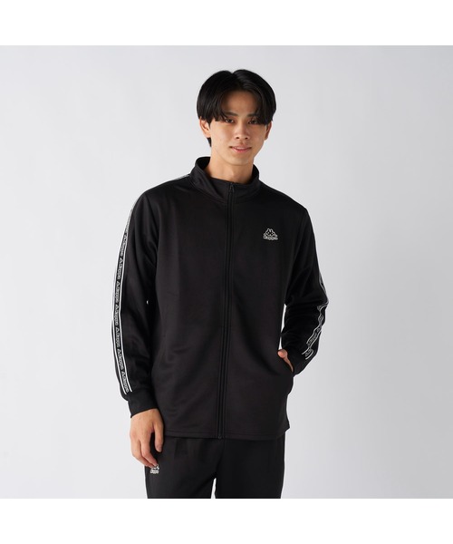 Kappa（カッパ）の「Kappa カッパ ブランド ワンポイント ロゴ 彩度テープ ブリスター ジャージ トラックジャケット（ジャージ・メンズ・ブラック/ネイビー・LL/L/M）」の3枚目の写真