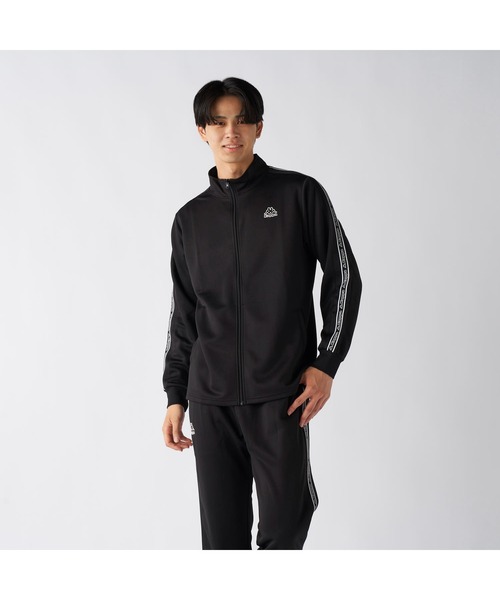 Kappa（カッパ）の「Kappa カッパ ブランド ワンポイント ロゴ 彩度テープ ブリスター ジャージ トラックジャケット（ジャージ・メンズ・ブラック/ネイビー・LL/L/M）」の5枚目の写真