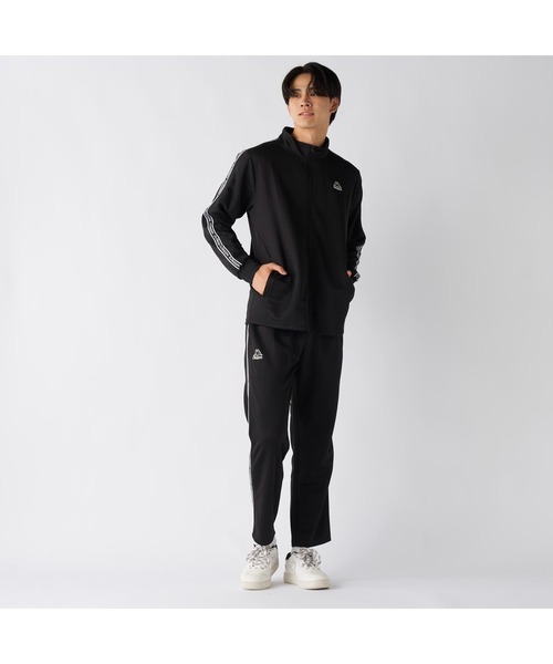 Kappa（カッパ）の「Kappa カッパ ブランド ワンポイント ロゴ 彩度テープ ブリスター ジャージ トラックジャケット（ジャージ・メンズ・ブラック/ネイビー・LL/L/M）」の7枚目の写真