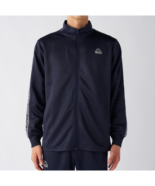 Kappa（カッパ）の「Kappa カッパ ブランド ワンポイント ロゴ 彩度テープ ブリスター ジャージ トラックジャケット（ジャージ・メンズ・ブラック/ネイビー・LL/L/M）」の19枚目の写真