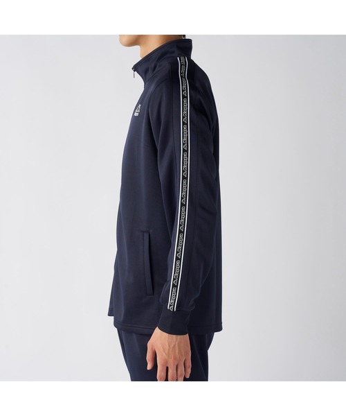 Kappa（カッパ）の「Kappa カッパ ブランド ワンポイント ロゴ 彩度テープ ブリスター ジャージ トラックジャケット（ジャージ・メンズ・ブラック/ネイビー・LL/L/M）」の20枚目の写真