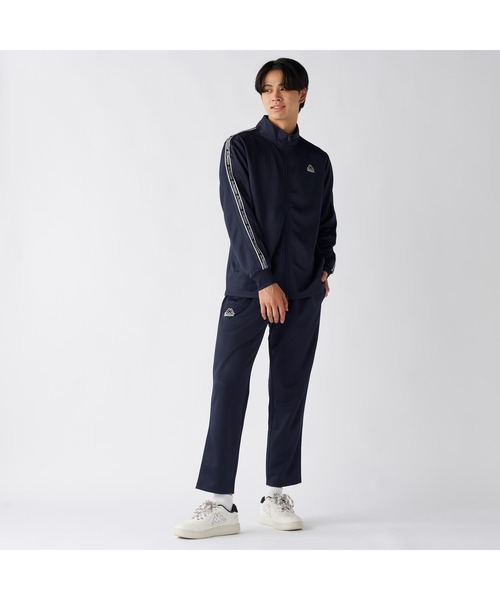 Kappa（カッパ）の「Kappa カッパ ブランド ワンポイント ロゴ 彩度テープ ブリスター ジャージ トラックジャケット（ジャージ・メンズ・ブラック/ネイビー・LL/L/M）」の17枚目の写真