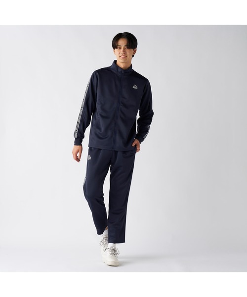 Kappa（カッパ）の「Kappa カッパ ブランド ワンポイント ロゴ 彩度テープ ブリスター ジャージ トラックジャケット（ジャージ・メンズ・ブラック/ネイビー・LL/L/M）」の18枚目の写真