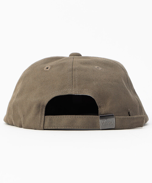 NANGA(ナンガ)の「NANGA/ナンガ CANVAS NNG LOGO CAP キャンバス NNGロゴキャップ(キャップ・メンズ・ブラック/レッド/チャコールグレー/オリーブ・ONE SIZE)」の6枚目の写真