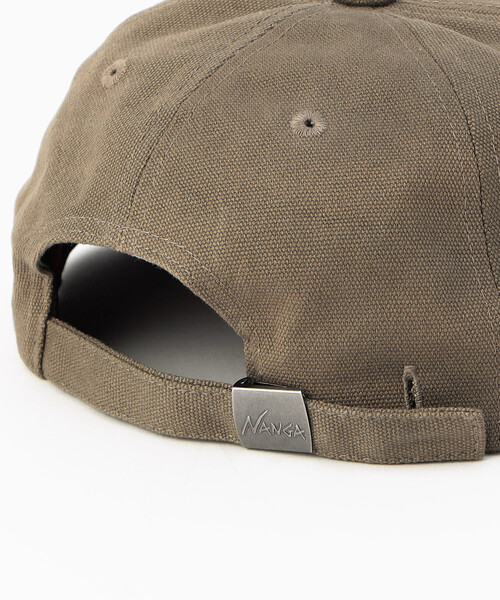 NANGA(ナンガ)の「NANGA/ナンガ CANVAS NNG LOGO CAP キャンバス NNGロゴキャップ(キャップ・メンズ・ブラック/レッド/チャコールグレー/オリーブ・ONE SIZE)」の9枚目の写真