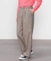 MORRIS & SONS | ヘリンボーン ワイドイージーパンツ WOMEN