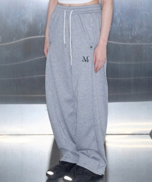 A'GEM/9 × .kom 『MUCENT/ムーセント』 WEIR SIDE BUTTON SWEAT PANTS
